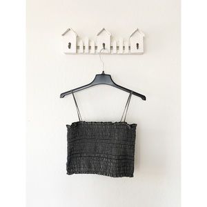 Aqua Blues Stripped Crop Top